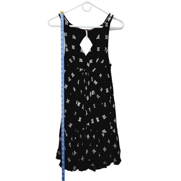 Free People Dress Womens Sleeveless Black & White Print Rayon Blend Size S - Picture 4 of 13